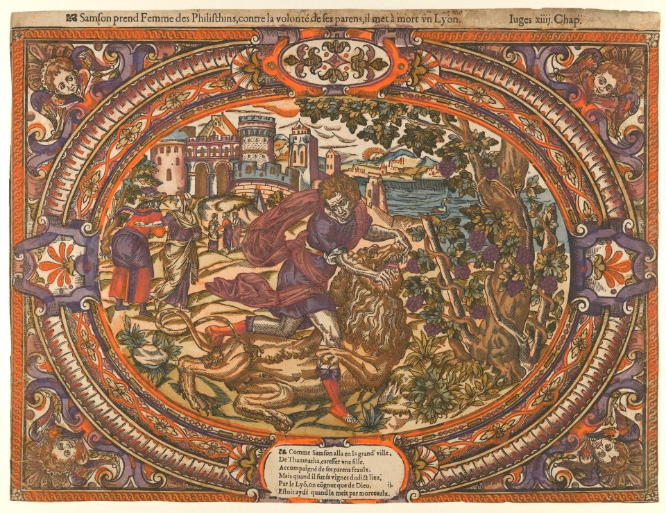 Samson and the Lion, from the Story of Samson MET DP838012