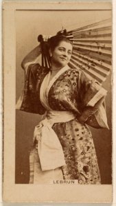Mlle. Le Brun, from the Actresses series (N245) issued by Kinney Brothers to promote Sweet Caporal Cigarettes MET DP858955