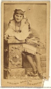 Mlle. Marceline, Paris, from the Actors and Actresses series (N45, Type 1) for Virginia Brights Cigarettes MET DP829647