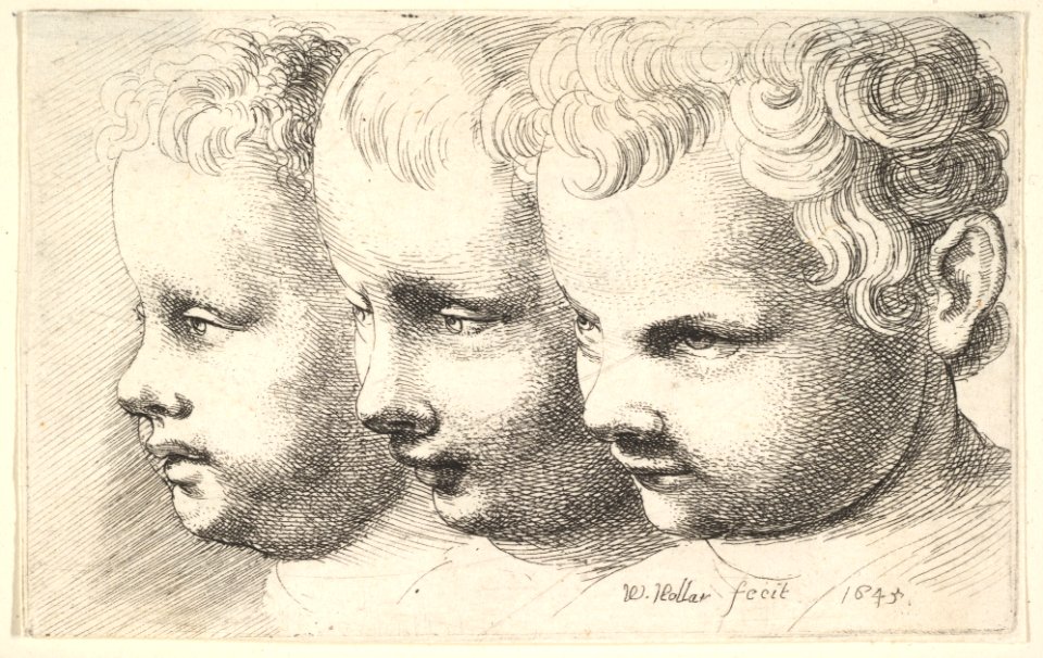 Three children's heads MET DP823789