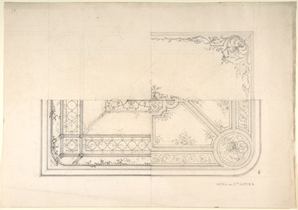 Three Designs for Ceilings, Hôtel Cottier MET DP806894