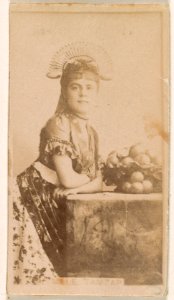 Mlle. Tamzap, from the Actresses series (N245) issued by Kinney Brothers to promote Sweet Caporal Cigarettes MET DP859690