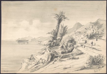 Mediterranean landscape (recto); Mountains (verso) MET DP803718