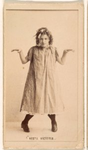 Vesta Victoria, from the Actresses series (N245) issued by Kinney Brothers to promote Sweet Caporal Cigarettes MET DP859787