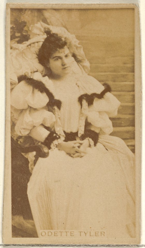 Odette Tyler, from the Actors and Actresses series (N45, Type 8) for Virginia Brights Cigarettes MET DP831638