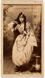 Mlle. Nordrum, from the Actresses series (N245) issued by Kinney Brothers to promote Sweet Caporal Cigarettes MET DP859259