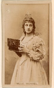 Mlle. Monvel, from the Actresses series (N245) issued by Kinney Brothers to promote Sweet Caporal Cigarettes MET DP859157