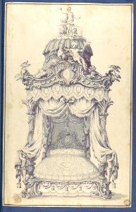 State Bed, in Chippendale Drawings, Vol. I MET DP104156