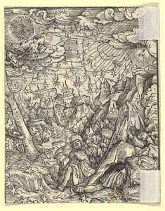Verso of Sheet with The Fire-Rain, from The Apocalypse MET DP834231