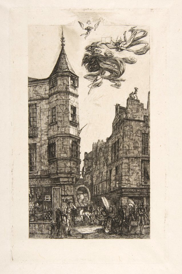 Tourelle Rue de l'Ecole de Médecine, 22 (House with a Turret, No 22, rue de l'Ecole de Médecine, Paris) (called the Turret of Marat) MET DP813252