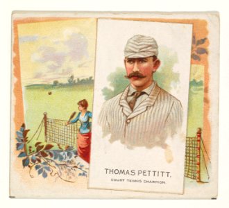 Thomas Pettitt, Court Tennis Champion, from World's Champions, Second Series (N43) for Allen & Ginter Cigarettes MET DP839303