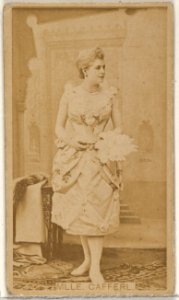 Mlle. Cafferl, from the Actors and Actresses series (N45, Type 8) for Virginia Brights Cigarettes MET DP831408