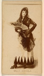 Mlle. Manola, from the Actresses series (N245) issued by Kinney Brothers to promote Sweet Caporal Cigarettes MET DP859042