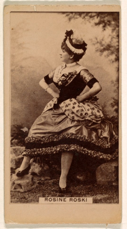 Rosine Roski, from the Actresses series (N245) issued by Kinney Brothers to promote Sweet Caporal Cigarettes MET DP859460