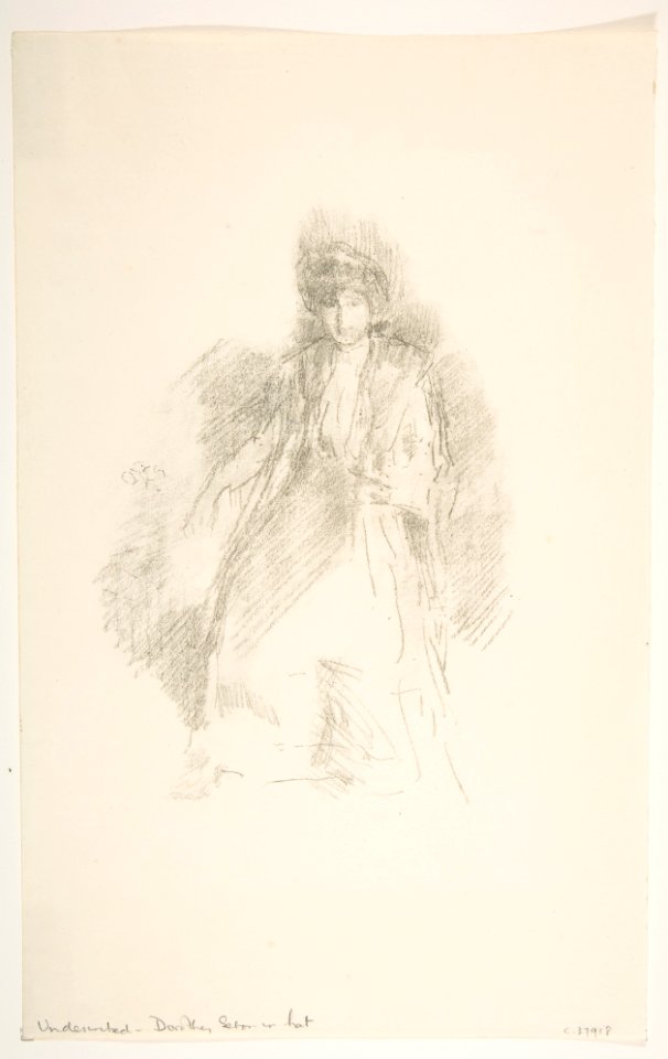 Portrait of a Young Woman Wearing a Hat (Miss Seaton) (Dorothy Seaton in a Hat) MET DP814193