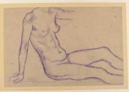 Torso of a Seated Nude, Facing Right (Study for Monument to Paul Cézanne) MET 1984.433.250