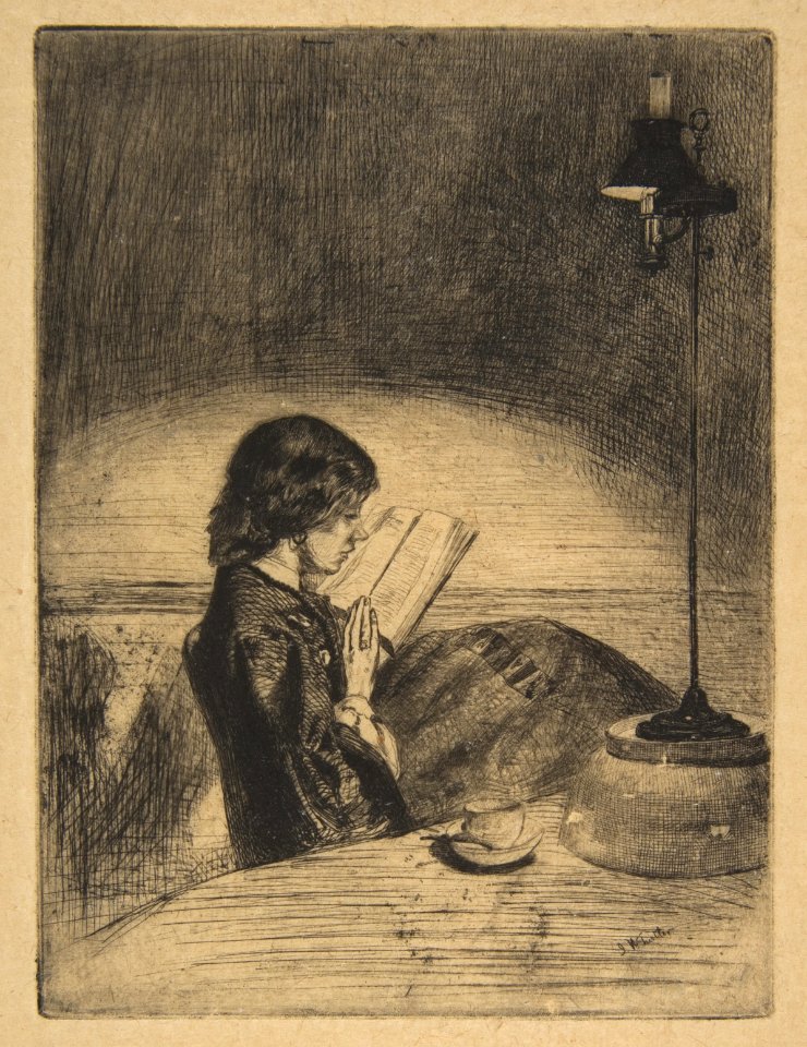 Reading by Lamplight MET DP813286