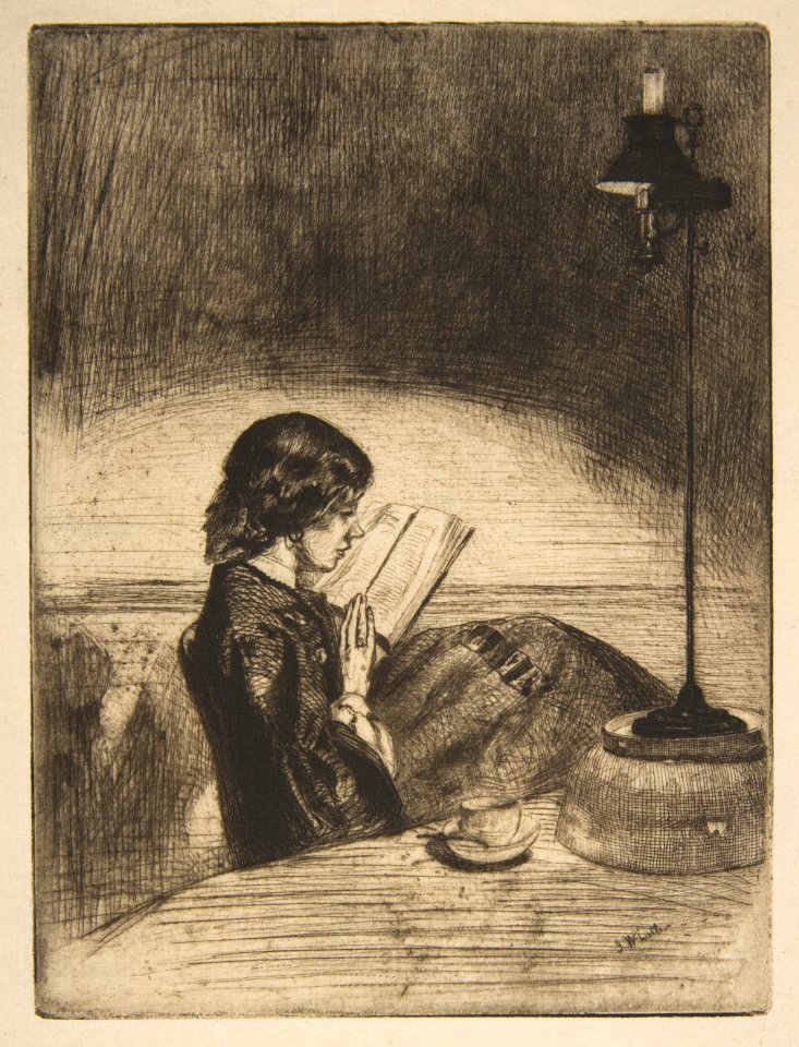 Reading by Lamplight MET DP813284
