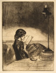 Reading by Lamplight MET DP813284