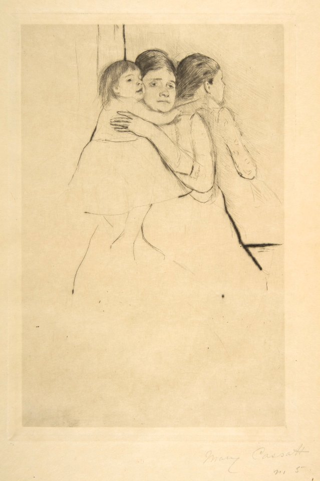 Mother Berthe Holding Her Child MET DP815193