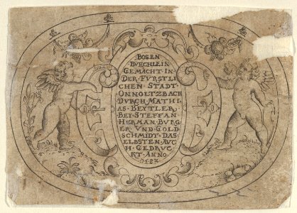 Title-Plate, from Das Bossenbüchlein MET DP837084