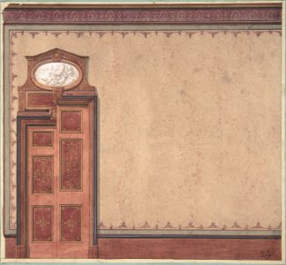 Pompeiian Design for Wall and Doorway MET DP807075