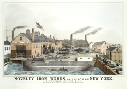 Novelty Iron works, Foot of 12th St. E.R. New York. Stillman, Allen & Co., Iron Founders, Steam Engine and General Machinery Manufacturers MET DR150