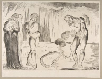 The Circle of the Thieves; Buoso Donati Attacked by the Serpent , from Dante's Inferno, Canto XXV MET DP816840