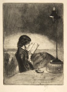 Reading by Lamplight MET DP813285