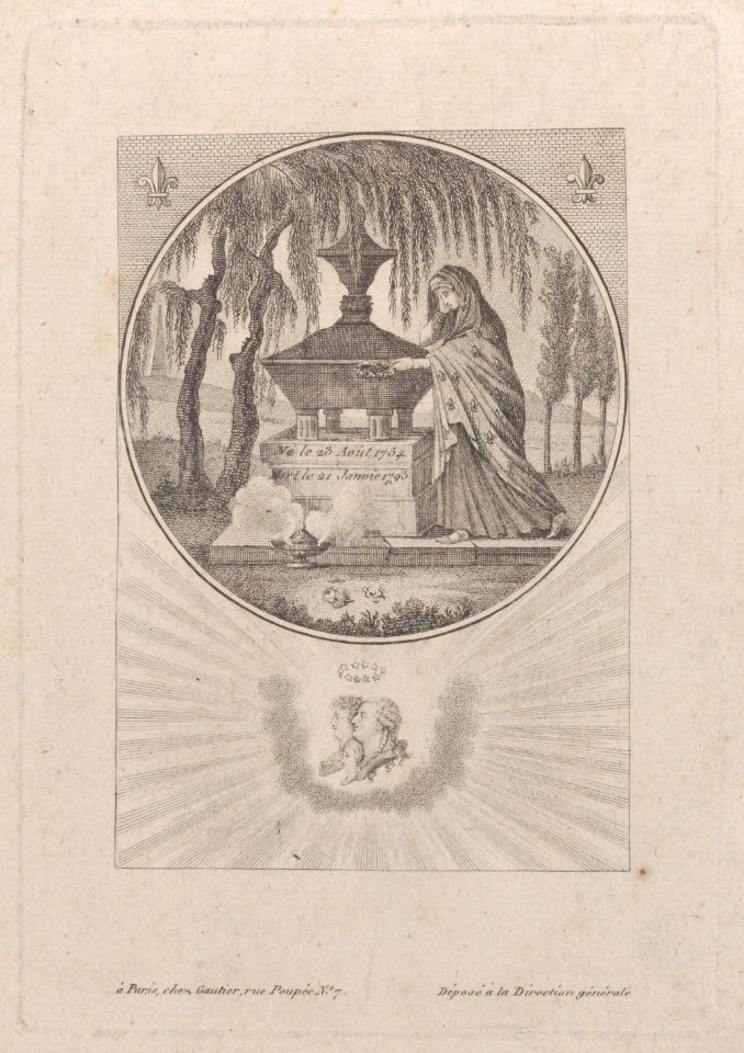 Tomb of Louis XVI and his family, with hidden silhouettes Met DP886287