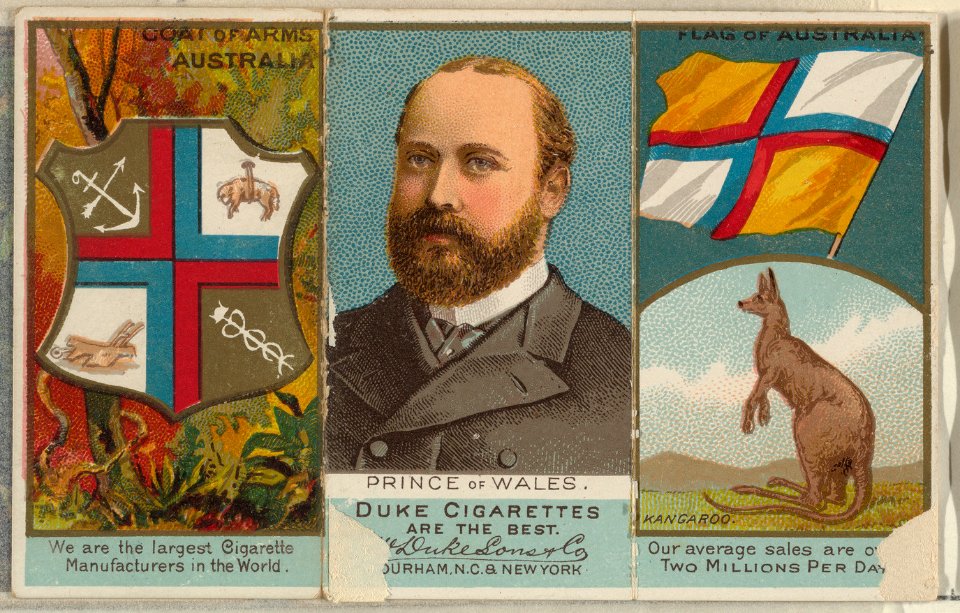 Prince of Wales, Australia, from the Rulers, Flags, and Coats of Arms series (N126-2) issued by W. Duke, Sons & Co. MET DPB873865