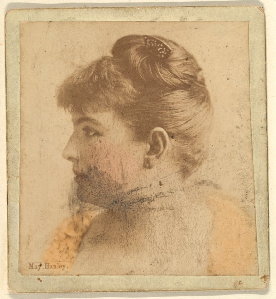 May Hanley, from the Actresses series (N246), Type 2, issued by Kinney Brothers to promote Sporting Extra Cigarettes MET DP860067