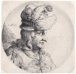 Portrait of a Man with a Large Feather in His Hat MET DP875524