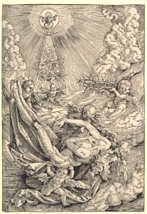The Body of Christ Carried by Angels towards Heaven MET DP826533