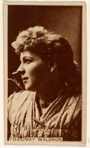 May Waldron, from the Actresses series (N245) issued by Kinney Brothers to promote Sweet Caporal Cigarettes MET DP859819