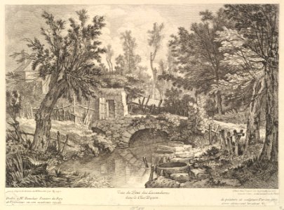 View of the Bridge of Washerwomen at the Peasant House MET DP825468