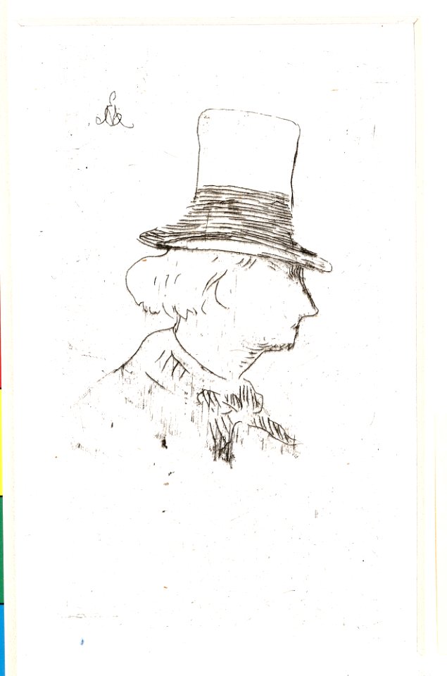 Portrait of Charles Baudelaire in Profile MET 2CCC BM162R2M