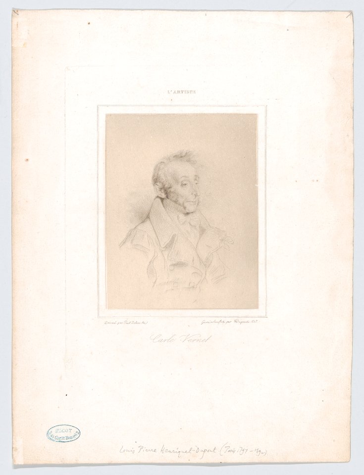 Portrait of Carle Vernet MET DP865812