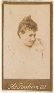 Portrait of actress, from the Actresses series (N664) promoting Old Fashion Fine Cut Tobacco MET DPB869531