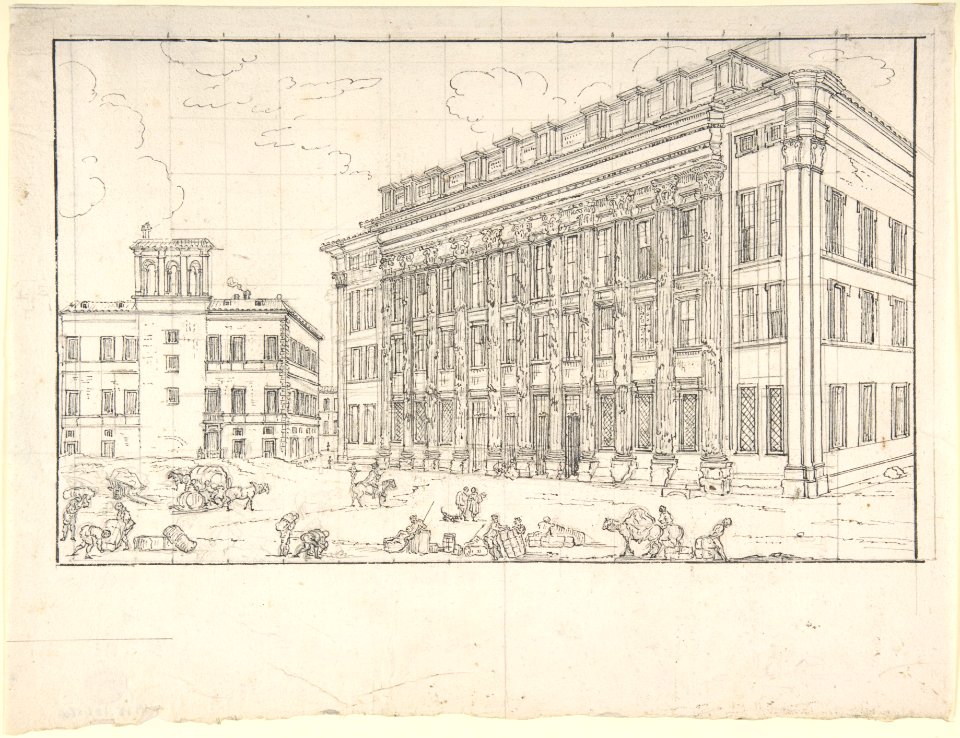 View of the Borsa, Rome MET DP803660