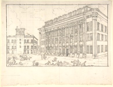 View of the Borsa, Rome MET DP803660