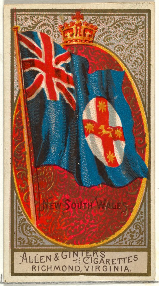 New South Wales, from Flags of All Nations, Series 2 (N10) for Allen & Ginter Cigarettes Brands MET DP841386
