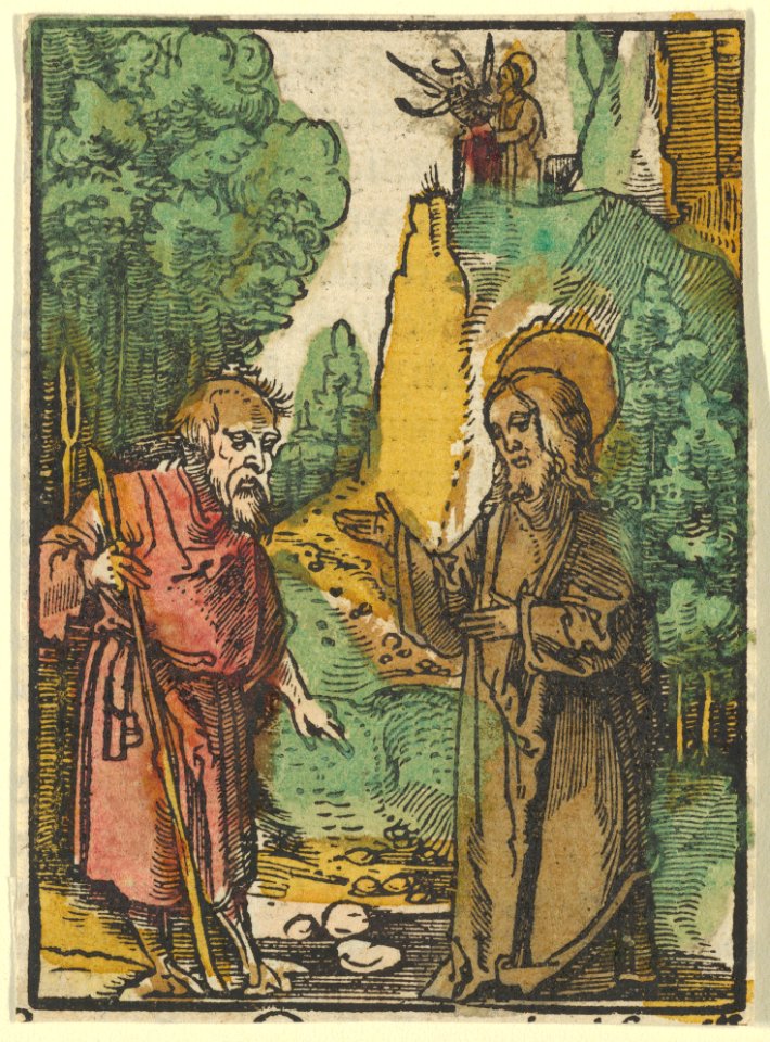 The Temptation of Christ, from Das Plenarium MET DP849928