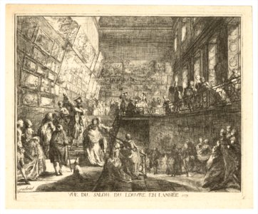 Vue du Salon du Louvre en l'année 1753 MET DP148568
