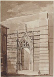 View of "Porta nel Duomo di Siena" MET 33.13b