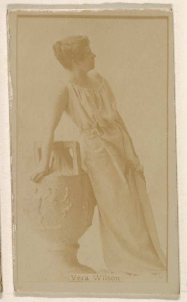 Vera Wilson, from the Actresses series (N245) issued by Kinney Brothers to promote Sweet Caporal Cigarettes MET DP859885