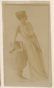 Vera Wilson, from the Actresses series (N245) issued by Kinney Brothers to promote Sweet Caporal Cigarettes MET DP859885