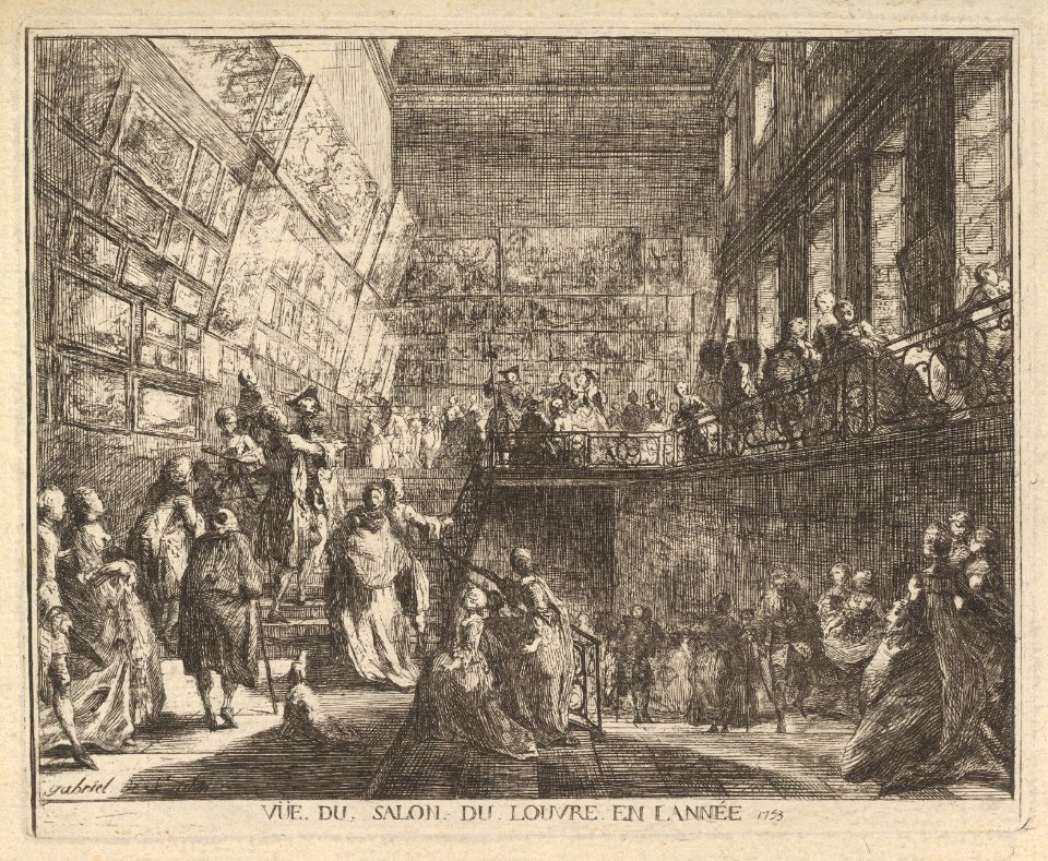Vue du Salon du Louvre en l'année 1753 MET DP830240