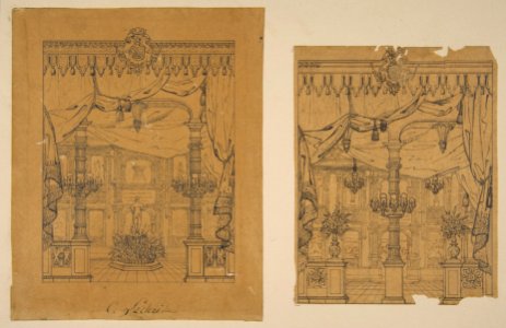 Two Views of a Grand Foyer MET DP811300