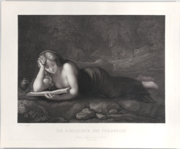 Mary Magdalene reading in the desert Met DP885704